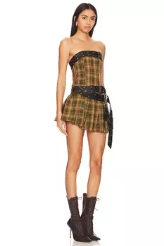 Платье-Килт мини Jaded London, цвет plaid