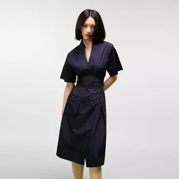 Платье-Кимоно с запахом из хлопка Smart And Joy, синий