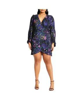 Платье Kira Print plus size CITY CHIC, мультиколор