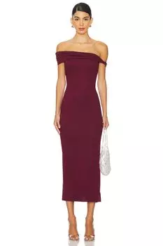 Платье клары Nia, цвет oxblood