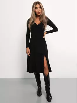 Платье классического кроя Selfieroom, черный