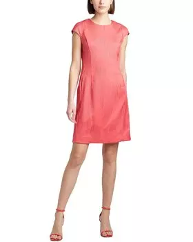 Платье-клинка из жаккарда Natori Scroll N Natori, красный