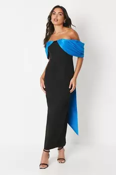 Платье-колонна из тафты Bardot Coast, черный