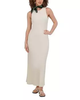 Платье-колонна из жоржета Point, слоновая кость/кремовый