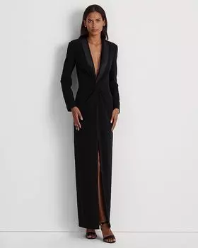 Платье-колонна в стиле смокинга Ralph Lauren