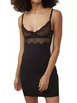 Платье-комбинация Alice черного цвета Timpa Lingerie