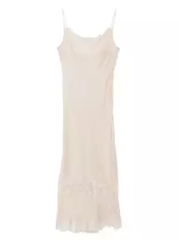 Платье-комбинация Calais-Caudry Carine Gilson, нейтральный