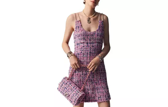 Платье-комбинация Chanel, лиловый