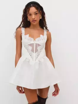 Платье-комбинация Isabella For Love & Lemons, белый