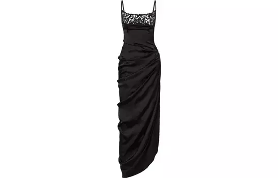 Платье-комбинация Jacquemus, черный