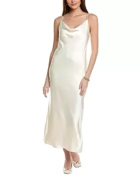 Платье-комбинация Kenneth Cole с воротником-хомутиком, белый