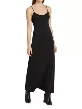 Платье-комбинация L'AGENCE из джерси maren, черный