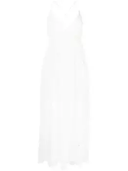 Платье-комбинация Lexi с вышивкой ZIMMERMANN, белый