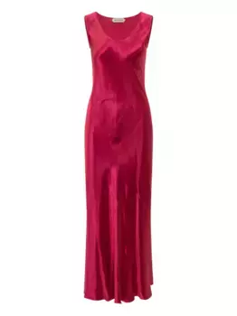 Платье-комбинация миди Alberta Ferretti, розовый