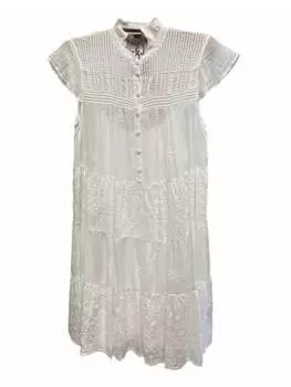 Платье-комбинация Nyana белого цвета Johnny Was