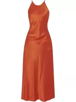 Платье-комбинация с круглым вырезом Rosetta Getty, оранжевый