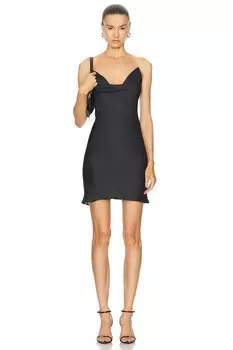 Платье-комбинация с невидимыми бретелями Y/Project, черный