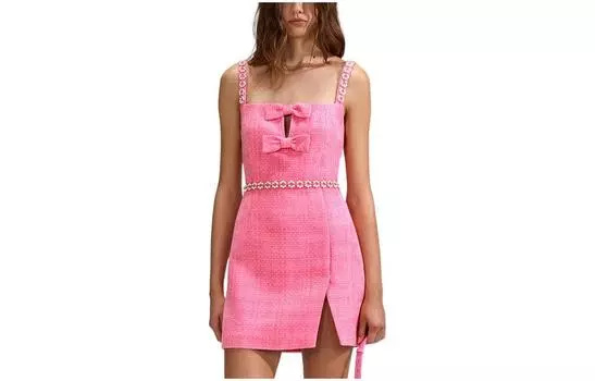 Платье-комбинация Self Portrait SS23 для женщин Self-portrait, розовый