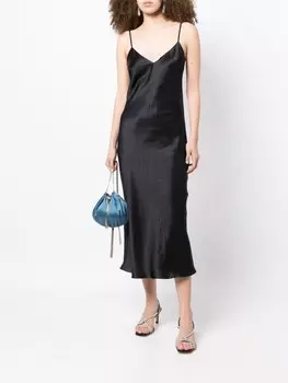 Платье-комбинация Sophie длины миди Gilda & Pearl, черный