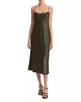 Платье-комбинация Vince, зеленый