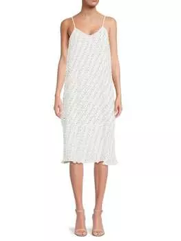 Платье-комбинация Walter Baker в горошек lonnie swiss, ivory