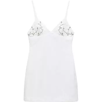 Платье-комбинация женское белое Zara