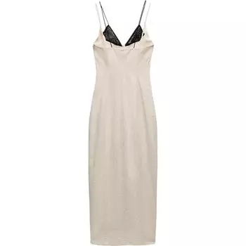 Платье-комбинация женское белое Zara