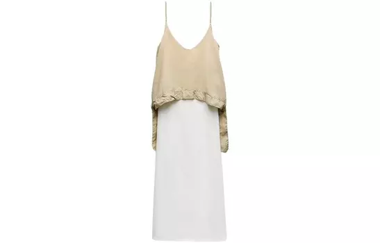 Платье-комбинация женское белое Zara