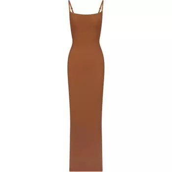 Платье-комбинация женское бронзовое Skims