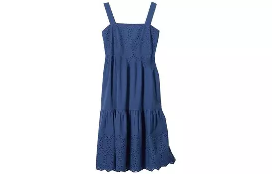 Платье-комбинация женское, цвет морской волны Uniqlo