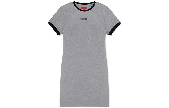 Платье-комбинация женское, цвет серый меланж Guess