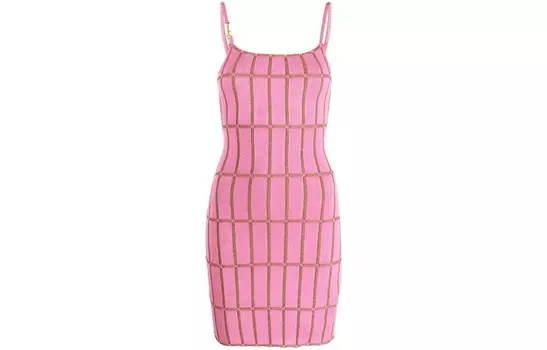 Платье-комбинация женское розовое Jacquemus