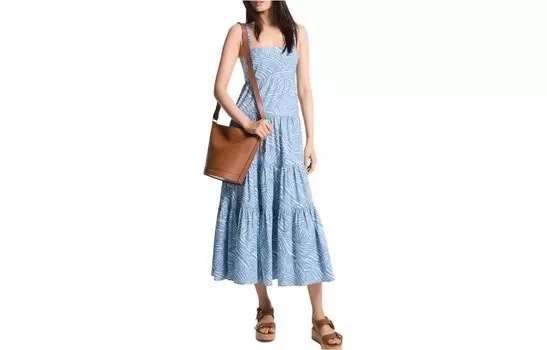 Платье-комбинация женское светло-голубое Michael Kors