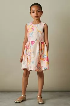 Платье комбинезон Trinny с плиссировкой Reiss, розовый