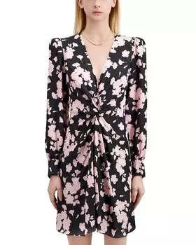 Платье Kooples с японским цветком The Kooples, черный