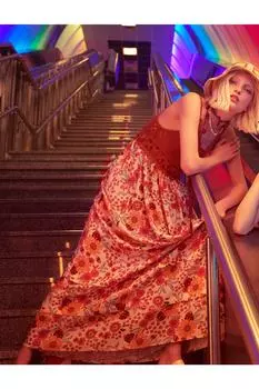 Платье - Коричневое - А-силуэт Koton, коричневый