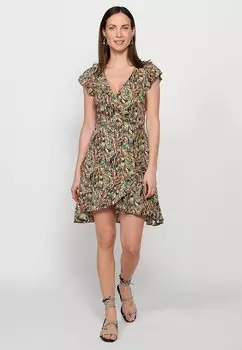 Платье Koroshi 2412VS44 Short Sleeve Short, Разноцветный