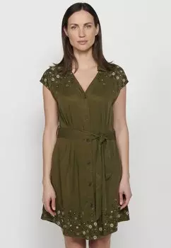 Платье Koroshi, цвет kaki khaki