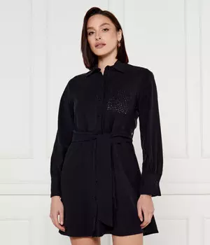 Платье короткое Liu Jo с поясом, черный