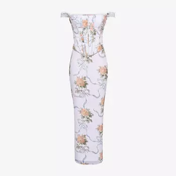 Платье корсетное House Of Cb Isis, светло-синий