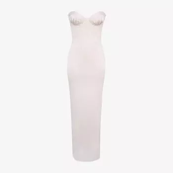 Платье корсетное House Of Cb Valeria без бретелей, серебряный