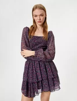 Платье Koton, цвет Purple/Rose