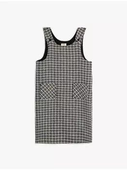 Платье KOTON Kleid, цвет Schwarz Karomuster