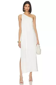 Платье krisa Layered One Shoulder, кремовый