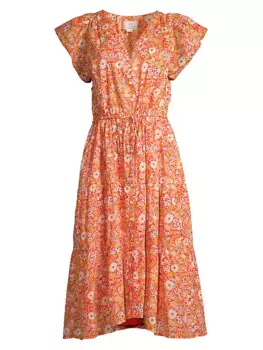 Платье Кристи с цветочным принтом Birds Of Paradis, мультиколор