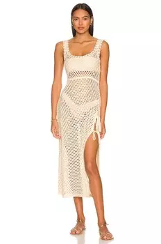 Платье крючком Athena от Camila Coelho, ivory