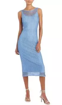 Платье крючком Shivonne в цвете английской лаванды Amanda Uprichard, цвет english lavender