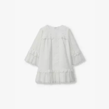 Платье кружевное с длинными рукавами Zadie 13-14 лет Reiss, белый