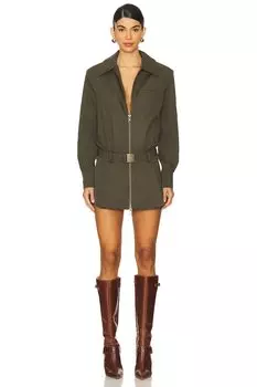 Платье-Куртка-Бомбер sanders из твила Ser.O.Ya, зеленый