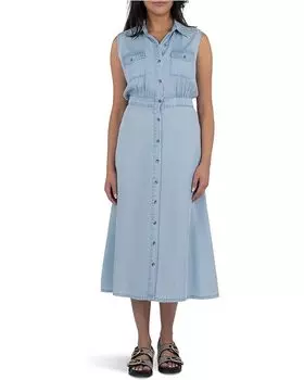 Платье KUT from the Kloth Dorothy Button Down Dress, цвет Light Wash